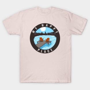 My Happy Place Lake Dock T-Shirt